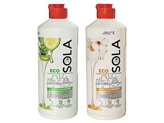 Изображение товара Жидкость для посуды Sola Ромашка 500мл (6шт/кор)  ХХ в Миди Лтд