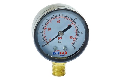 Манометр 6 атм радиальный 50мм - фото в Миди Лтд Изображение товара Манометр 6 атм радиальный 50мм в Миди Лтд