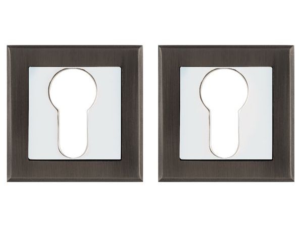 Изображение товара Накладка под цилиндр ET QL GR/CP-23 графит/хром в Миди Лтд