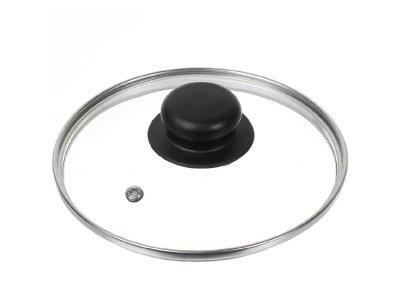 Крышка для посуды стекло Daniks 16см кнопка бакелит черная (34шт/уп) - фото в Миди Лтд Изображение товара Крышка для посуды стекло Daniks 16см кнопка бакелит черная (34шт/уп) в Миди Лтд