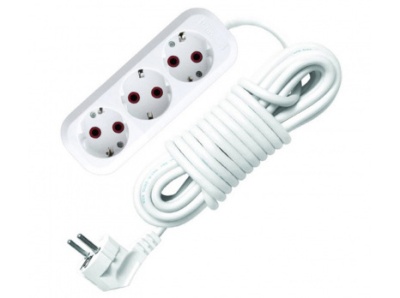 Удлинитель 3 гнезда с/з 3м (35шт/кор) - фото в Миди Лтд Изображение товара Удлинитель 3 гнезда с/з 3м (35шт/кор) в Миди Лтд