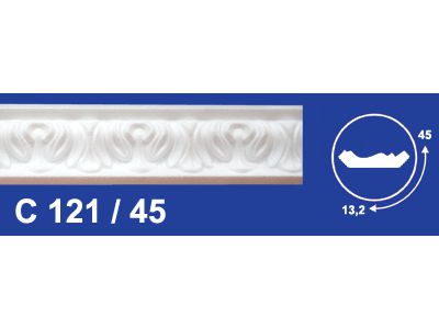 Изображение товара Инжекционный плинтус 30*30*2м  C121/45 (уп-90шт) в Миди Лтд