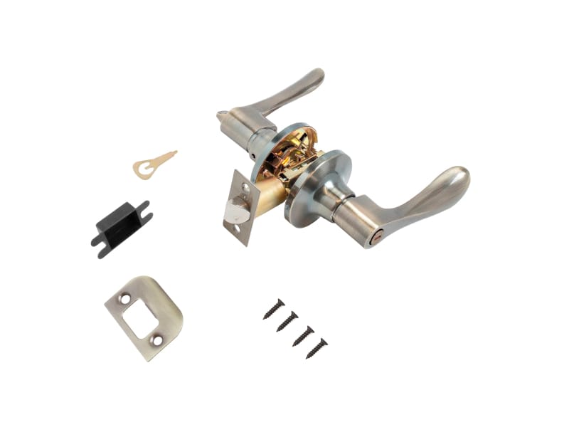 Замок ручка Бронза с фиксатором  8531 ВК АВ (20шт/уп) - фото в Миди Лтд Изображение товара Замок ручка Бронза с фиксатором  8531 ВК АВ (20шт/уп) в Миди Лтд