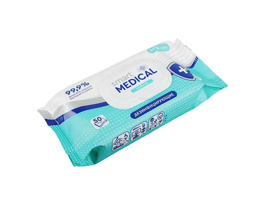 Салфетки влажные СМАРТ MEDICAL  50шт            ХХ - фото в Миди Лтд Изображение товара Салфетки влажные СМАРТ MEDICAL  50шт            ХХ в Миди Лтд