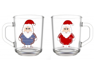 Кружка для чая Дед мороз 200мл (20шт/уп) - фото в Миди Лтд Изображение товара Кружка для чая Дед мороз 200мл (20шт/уп) в Миди Лтд