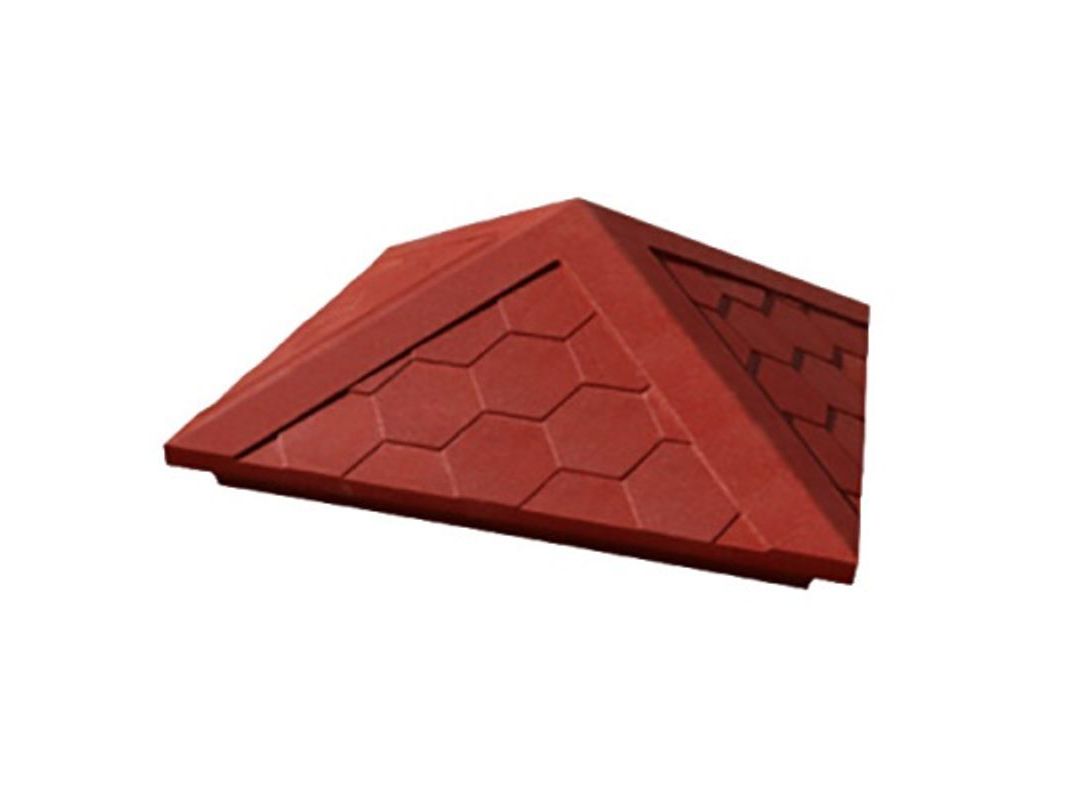 Колпак столба полимерно песчанный кирпичный (390*390*43мм) - фото в Миди Лтд Изображение товара Колпак столба полимерно песчанный кирпичный (390*390*43мм) в Миди Лтд