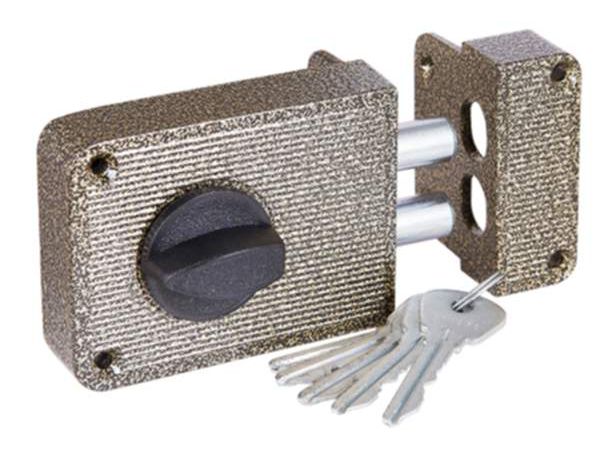 Замок накладной 3Н 1-3 бронза - фото в Миди Лтд Изображение товара Замок накладной 3Н 1-3 бронза в Миди Лтд