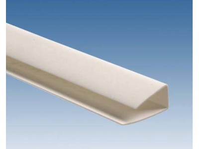 Профиль L-образный стартовый белый ПВХ  3м (50шт/уп) - фото в Миди Лтд Изображение товара Профиль L-образный стартовый белый ПВХ  3м (50шт/уп) в Миди Лтд