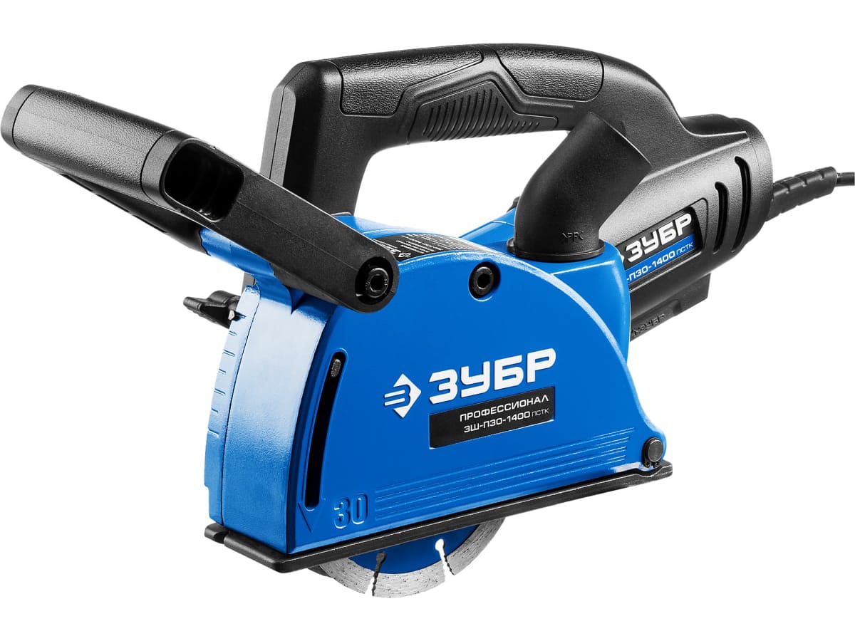 Штроборез ЗУБР ЗШ-П30-1400ПСТК Профессионал+кейс 30мм 125мм диск 1400Вт - фото в Миди Лтд Изображение товара Штроборез ЗУБР ЗШ-П30-1400ПСТК Профессионал+кейс 30мм 125мм диск 1400Вт в Миди Лтд