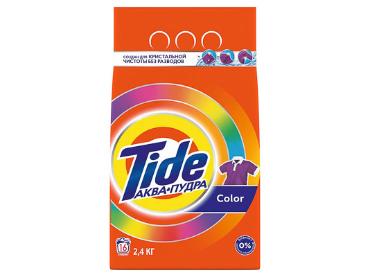 Изображение товара Стиральный порошок автомат Tide Аква-Пудра 2,4кг (4шт/уп) в Миди Лтд