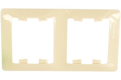 Рамка 2-ая Schneider Glossa вертикальная бежевая - фото в Миди Лтд Изображение товара Рамка 2-ая Schneider Glossa вертикальная бежевая в Миди Лтд