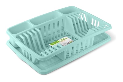 Изображение товара Сушилка для посуды ФЛАНТО 508*338мм бирюзовая (4шт/уп) в Миди Лтд