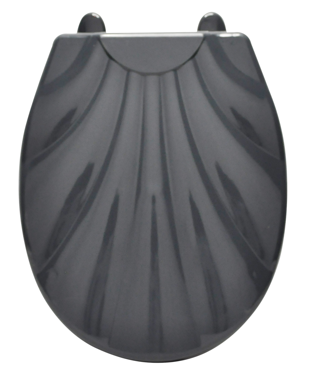 Изображение товара Сиденье для унитаза жесткое с детской накладкой  "Ракушка LUX" черное (1/10уп) в Миди Лтд