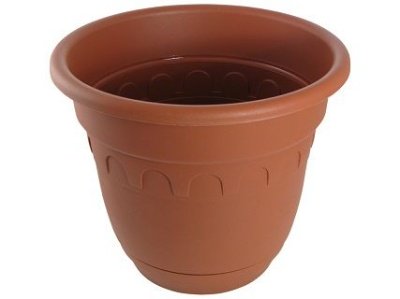 Горшок КОЛЫВАНЬ с поддном d14см 0,9л терракот (49шт/уп) - фото в Миди Лтд Изображение товара Горшок КОЛЫВАНЬ с поддном d14см 0,9л терракот (49шт/уп) в Миди Лтд