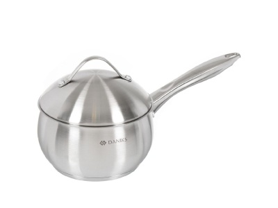 Ковш нерж сталь Daniks 1,9л крышка металл ручка металлическая индукция Мальта (6шт/уп) - фото в Миди Лтд Изображение товара Ковш нерж сталь Daniks 1,9л крышка металл ручка металлическая индукция Мальта (6шт/уп) в Миди Лтд