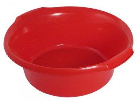 Изображение товара Таз пластиковый ВОДОЛЕЙ круглый 21л красный (10шт/уп) в Миди Лтд