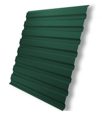 Профнастил C8 0.35x1220x1700 (Ral6005 зеленый мох) (200шт/пал) - фото в Миди Лтд Изображение товара Профнастил C8 0.35x1220x1700 (Ral6005 зеленый мох) (200шт/пал) в Миди Лтд