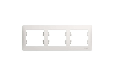Рамка 3-ая Schneider Glossa горизонтальная белая - фото в Миди Лтд Изображение товара Рамка 3-ая Schneider Glossa горизонтальная белая в Миди Лтд