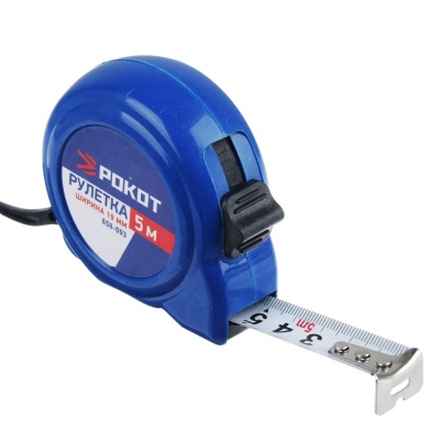 Изображение товара Рулетка  5м*19мм РОКОТ пластик (120шт/кор) в Миди Лтд