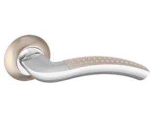 Ручки дверные LOGICA TL  SN/CP-3 матовый никель/хром - фото в Миди Лтд Изображение товара Ручки дверные LOGICA TL  SN/CP-3 матовый никель/хром в Миди Лтд