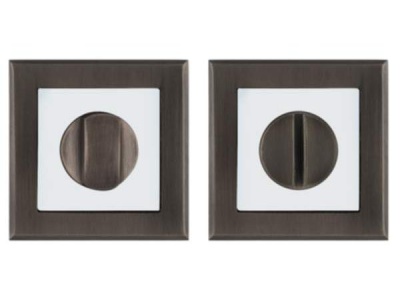 Завертка дверная ВК6 QL GR/CP-23 графит/хром (квадр.) - фото в Миди Лтд Изображение товара Завертка дверная ВК6 QL GR/CP-23 графит/хром (квадр.) в Миди Лтд