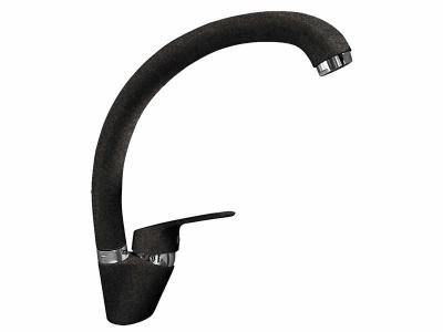 Смеситель д/гранитной мойки KM003 /Q4 (черный) высокий излив - фото в Миди Лтд Изображение товара Смеситель д/гранитной мойки KM003 /Q4 (черный) высокий излив в Миди Лтд