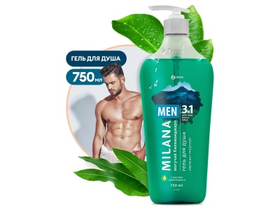 Гель для душа Milana Men Могучий Килиманджаро с маслом лемонграсса750мл (8шт/уп) - фото в Миди Лтд Изображение товара Гель для душа Milana Men Могучий Килиманджаро с маслом лемонграсса750мл (8шт/уп) в Миди Лтд