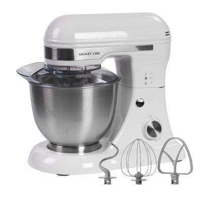 АКЦИЯ Миксер планетарный GALAXY GL 2230 700Вт Белый 12 скоростей чаша 4л 3шт насадки - фото в Миди Лтд Изображение товара АКЦИЯ Миксер планетарный GALAXY GL 2230 700Вт Белый 12 скоростей чаша 4л 3шт насадки в Миди Лтд