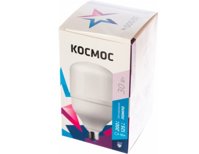 Изображение товара Лампа светодиодная высокомощная Космос 30W Е27 4500К в Миди Лтд