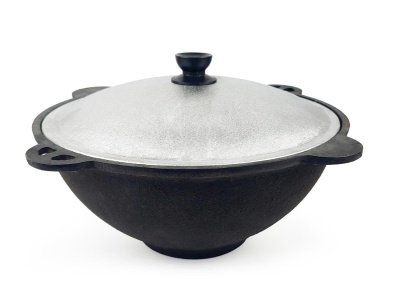 Казан чугун 12л 39,5см плоское дно толщина стенки 4,5мм толщина дна 5мм - фото в Миди Лтд Изображение товара Казан чугун 12л 39,5см плоское дно толщина стенки 4,5мм толщина дна 5мм в Миди Лтд