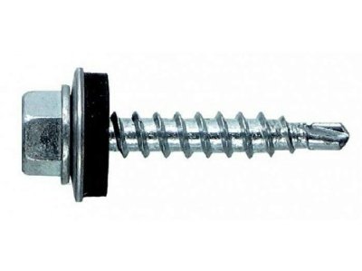 Саморез кровельный мет-дер, цинк 4,8*29 (55шт/уп) - фото в Миди Лтд Изображение товара Саморез кровельный мет-дер, цинк 4,8*29 (55шт/уп) в Миди Лтд