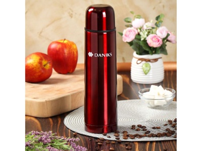 Термос нерж сталь 0,75л (SL-75ZN-201C) узкая горловина Daniks Красный глянец (24шт/уп) - фото в Миди Лтд Изображение товара Термос нерж сталь 0,75л (SL-75ZN-201C) узкая горловина Daniks Красный глянец (24шт/уп) в Миди Лтд