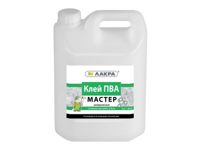 Изображение товара Клей ПВА Лакра универсальный Мастер  4кг  (4шт/уп, 144шт/пал) в Миди Лтд