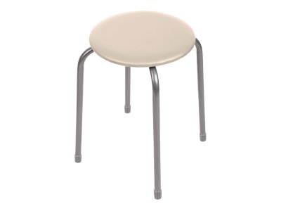 Изображение товара Табурет Ника эконом 2 NIKA 450х465мм слоновая кость в Миди Лтд