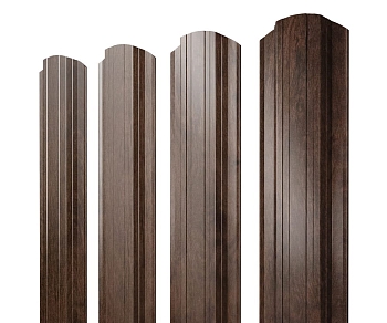 Изображение товара Штакетник Прямоугольный фигурный 0,45 Print Elite Antique Wood TwinColor в Миди Лтд