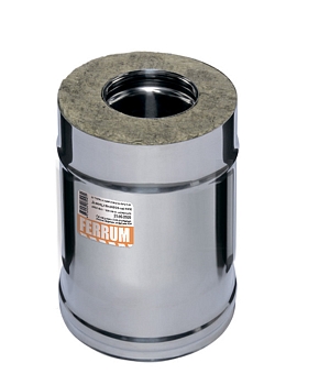 Изображение товара Сэндвич 0,25м (430/0,5мм +нержавейка) d150*210 FERRUM в Миди Лтд