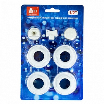 Изображение товара Комплект для радиатора  переходной 1"х1/2" в блисторе STI в Миди Лтд