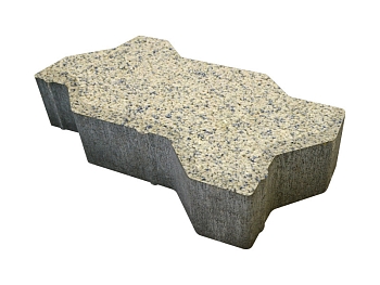 Изображение товара Плитка тротуарная «Волна» франкфурт 50мм (1 ряд- 1м2, пал- 15 рядов/15м2) в Миди Лтд