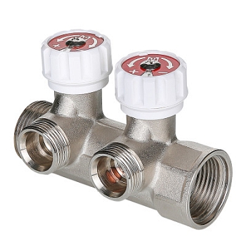 Изображение товара Коллектор  3 выхода 1"х3/4" евроконус VALTEC (5шт/уп)																		 в Миди Лтд