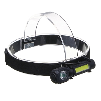 Изображение товара Фонарь налобный аккум. 500мАч, зарядка Type-C, 4 режима Ермак  в Миди Лтд