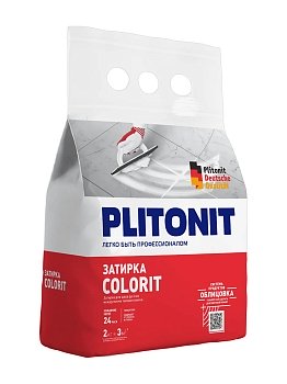 Изображение товара Затирка PLITONIT COLORIT между всеми типами плитки черная 2кг (336шт/пал)Х в Миди Лтд