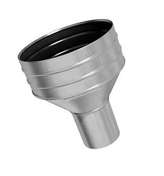 Изображение товара Воронка водосборная  D350/150 (цинк ВС) в Миди Лтд