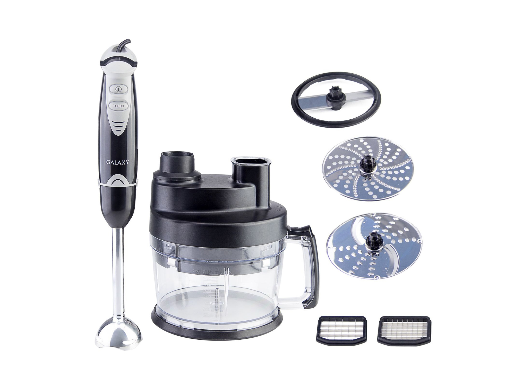 Кухонный комбаин GALAXY GL 2303 700Вт чаша 2л режим турбо - фото в Миди Лтд Изображение товара Кухонный комбаин GALAXY GL 2303 700Вт чаша 2л режим турбо в Миди Лтд