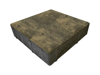 Изображение товара Плитка тротуарная «Квадрат» графитовая 200*200 60мм (1 ряд- 1,2м2, пал- 12 рядов/14,4м2) в Миди Лтд