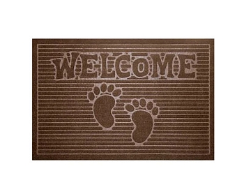 Изображение товара Коврик влаговпитывающий Велком коричневый (0,45*0,75м) в Миди Лтд