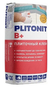 Изображение товара Клей плиточный PLITONIT B+ 25кг (48шт/пал) в Миди Лтд