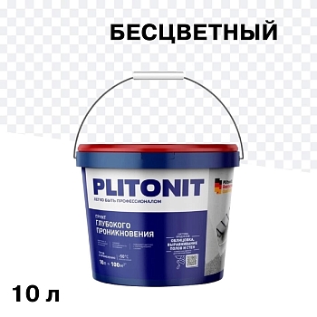 Изображение товара Грунт готовый PLITONIT глубокого проникновения 10л квадратное ведро в Миди Лтд