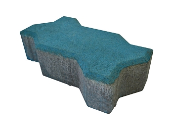 Изображение товара Плитка тротуарная «Волна» голубая 60мм (1 ряд- 1м2, пал- 13 рядов/13м2) в Миди Лтд