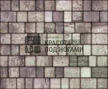 Изображение товара Плитка тротуарная «Старый город» кофейная 50мм (1 ряд- 1,09м2, пал- 15 рядов/16,3м2) в Миди Лтд