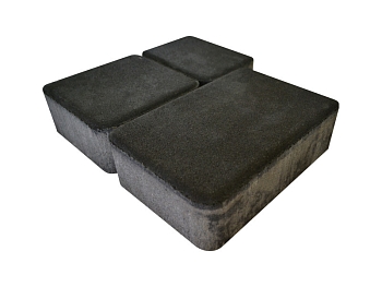 Изображение товара Плитка тротуарная «Старый город» черная 40мм (1 ряд- 1,09м2, пал- 15 рядов/16,3м2) в Миди Лтд